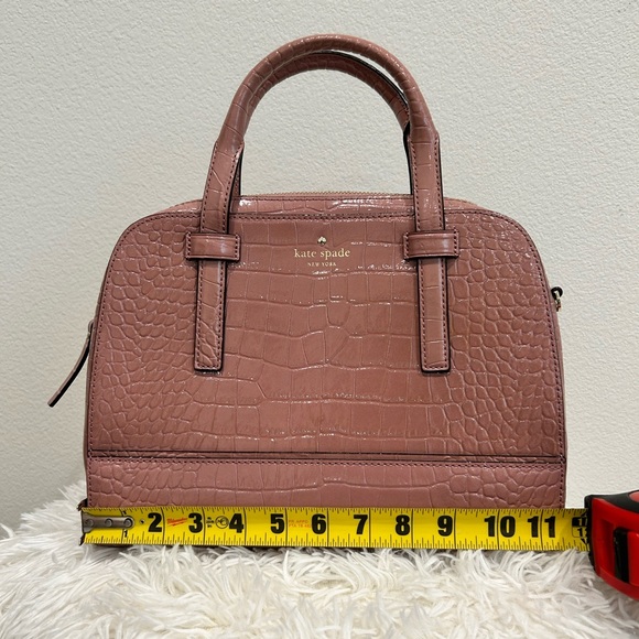 KATE SPADE Dusty Peony Street Exotic Felix Handbag - Picture 6 of 10